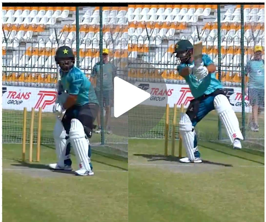 [Watch] Babar Azam's Replacement Kamran Ghulam Sweats Hard In Nets Ahead Of Potential Test Debut